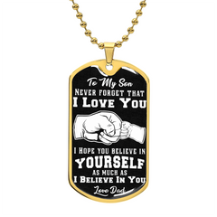 Believe In Yourself - Dog Tag Necklace