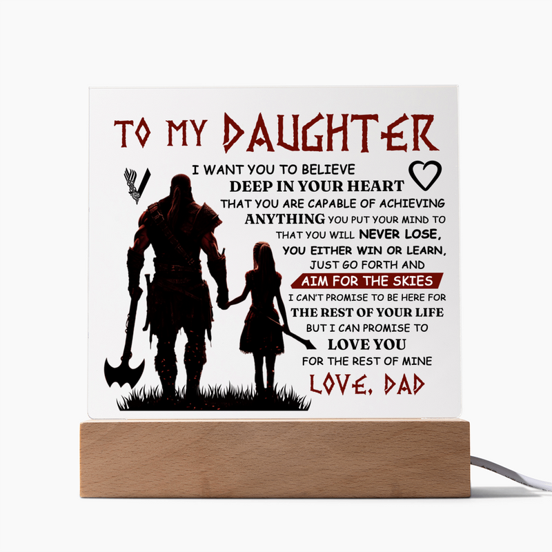To My Daughter Skies – Acrylic Square